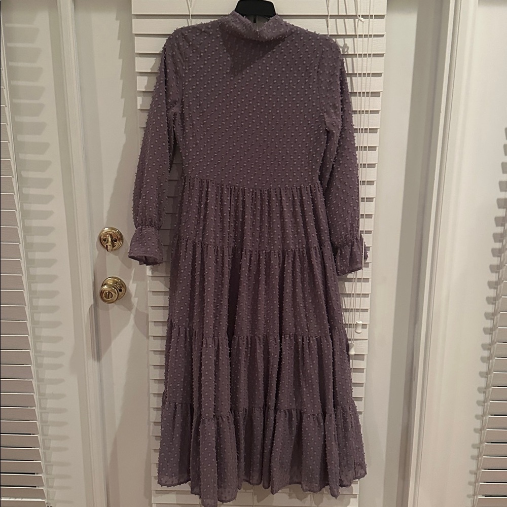 Dainty Jewells Lavender Long Sleeve Dress - Picture 4 of 6